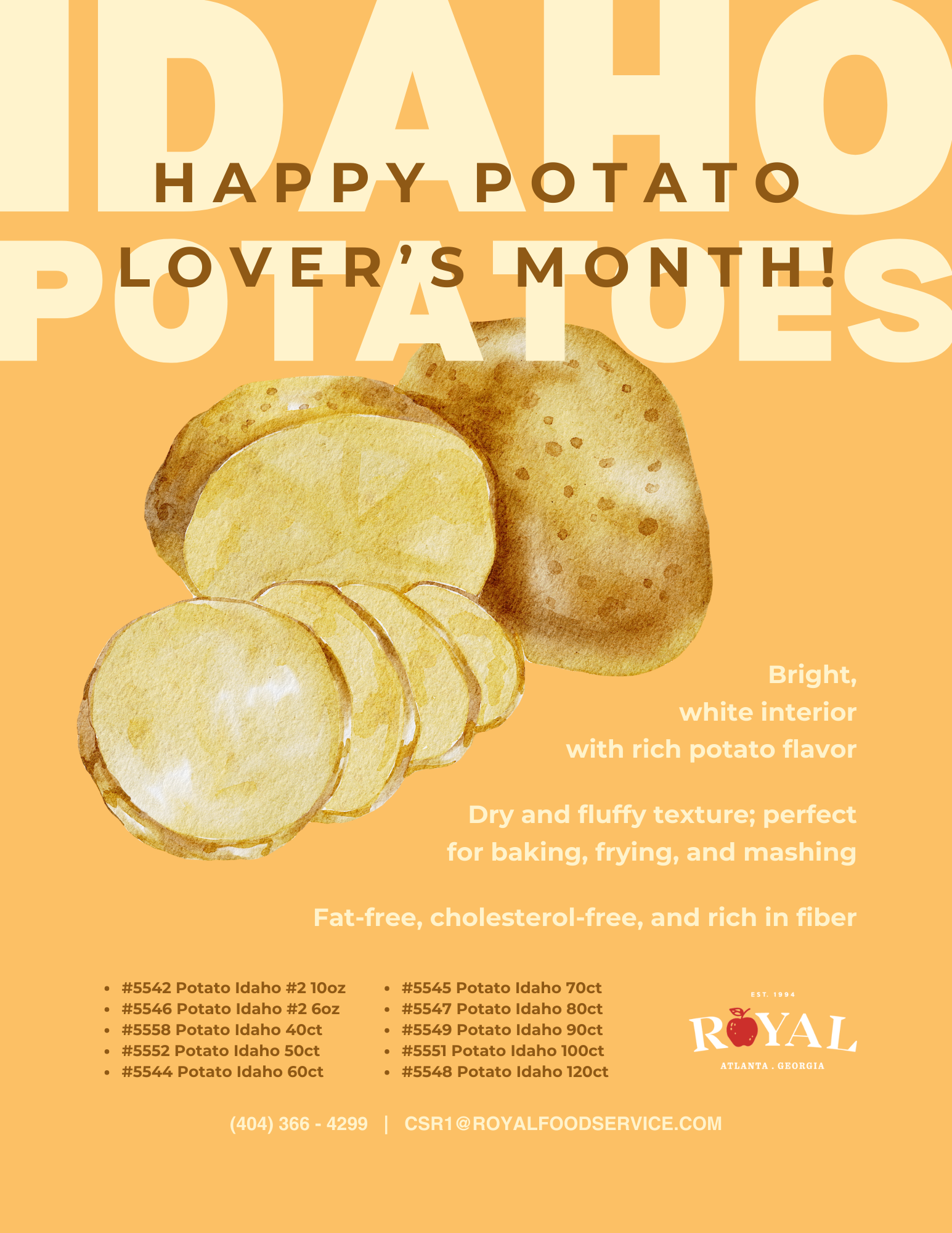 HAPPY POTATO LOVERS MONTH!