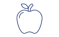 Blue Apple Icon