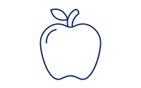 Blue Apple Icon